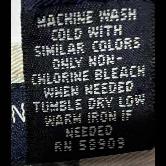 David Cremieux Men’s 38 White With Floral Pattern  Cargo Shorts 9 Inch Inseam - Picture 11 of 12